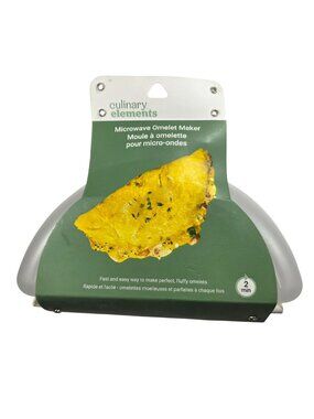 Microwave Omelet Maker - Fast Breakfast Tool Plastic White By Culinary Elements